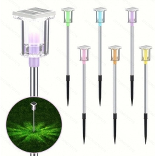 6 Pack Outdoor Solar Landscape Lights Perfectly Suited for Ambient Lighting in Outdoor Spaces, Courtyards, Corridors, Gardens, and Backyards