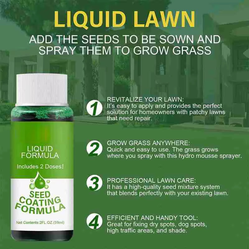 1-5PCS Garden Hydro Hydro Mousse Liquid Turf Grass Seed Sprayer with Growth-Boosting High Quality for Tool Misting System