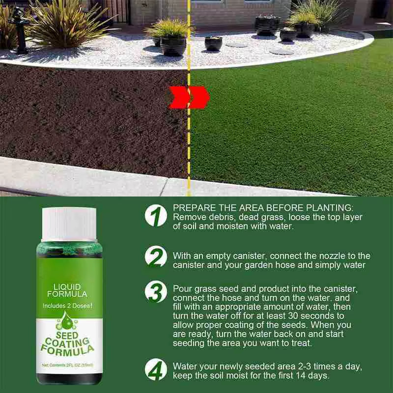 1-5PCS Garden Hydro Hydro Mousse Liquid Turf Grass Seed Sprayer with Growth-Boosting High Quality for Tool Misting System