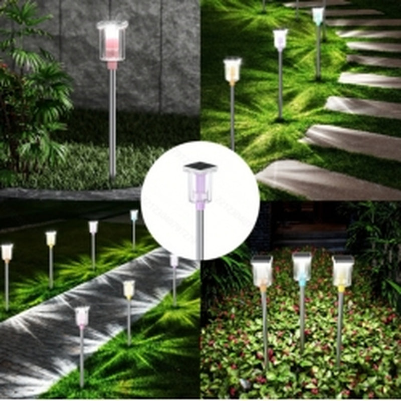6 Pack Outdoor Solar Landscape Lights Perfectly Suited for Ambient Lighting in Outdoor Spaces, Courtyards, Corridors, Gardens, and Backyards